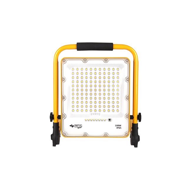 100W LED schijnwerper - Oplaadbaar - 17000 Lumen - IP65 - Neutraal wit 100W LED schijnwerper - Oplaadbaar - 17000 Lumen - IP65 - Neutraal wit